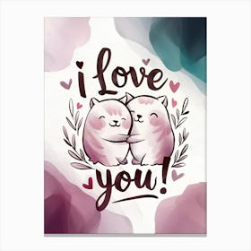 I Love You 7 Canvas Print