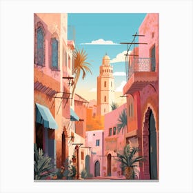 Marrakech Morocco 6 Illustration Canvas Print