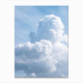 Soft white clouds in a blue sky - natural pattern - nature photography by Christa Stroo Photography Canvas Print