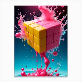 Cube Painting Canvas Print