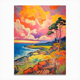 Whidbey Island Pointllism 2 Canvas Print