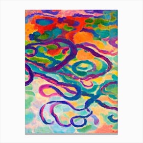 Bioluminescent Octopus Matisse Inspired Canvas Print