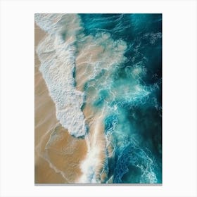 Aerial Ocean Wave Canvas Print