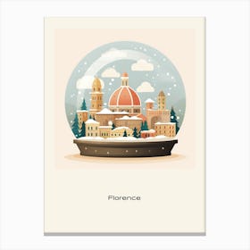 Florence Italy 1 Snowglobe Poster Canvas Print