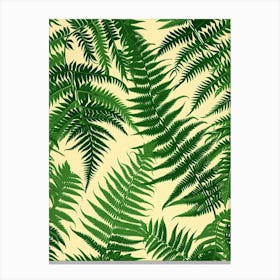 Pattern Poster Holly Fern 3 Canvas Print
