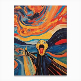 The Scream - Digital Abstraction Canvas Print