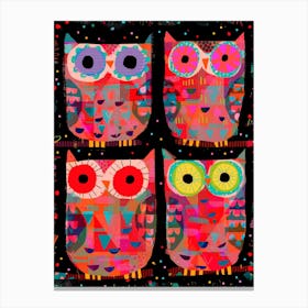 Four Owls Canvas Print