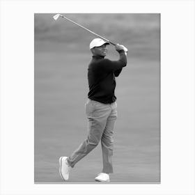 Tiger Woods The 152nd Open Vintage Canvas Print