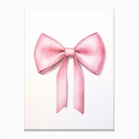 Pink Bow 3 Canvas Print