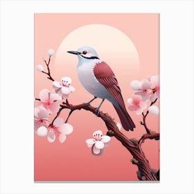 Minimalist Cuckoo 2 Illustration Canvas Print