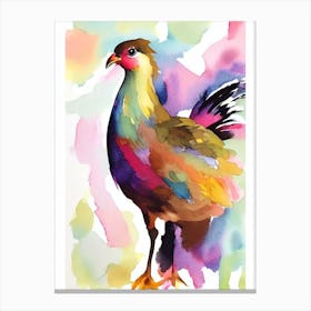 Turkey Watercolour Bird Canvas Print