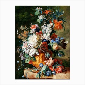 Bouquet of Flowers in an Urn Art Print Canvas Print