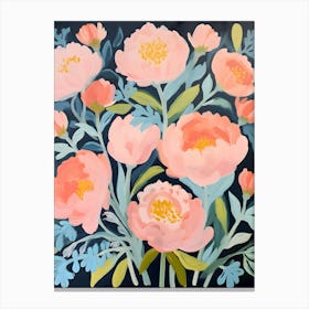 Pink Peonies Canvas Print