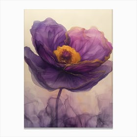 Purple Poppy Canvas Print