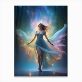 Fairy In The Forest 4 Canvas Print