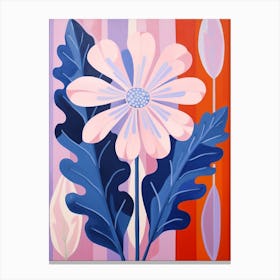 Cineraria 1 Hilma Af Klint Inspired Pastel Flower Painting Canvas Print