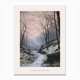 Dreamy Winter National Park Poster  Killarney National Park Ireland 1 Canvas Print