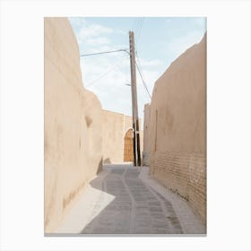 Narrow Alley In A Deserted Village Canvas Print