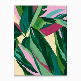 Patterned Leaves Canvas Print