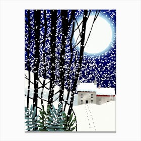 The House in the Snow Canvas Print