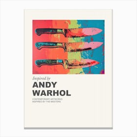 Museum Poster Inspired By Andy Warhol 10 Canvas Print
