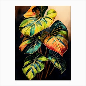 Tropical Leaves 3 nature flora Canvas Print