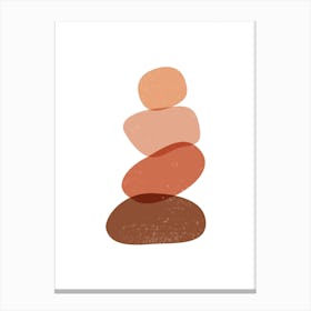 Abstract Zen Pebbles Canvas Print