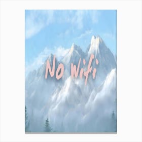 No Wifi Canvas Print