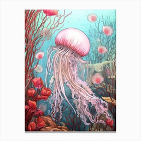 Turritopsis Dohrnii Importal Jellyfish Illustration 1 Canvas Print