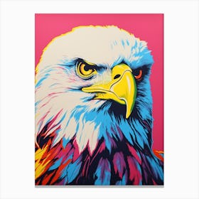 Andy Warhol Style Bird Bald Eagle 1 Canvas Print