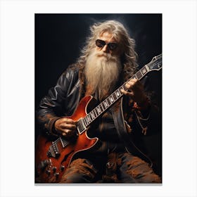 Rock Santa Claus Canvas Print