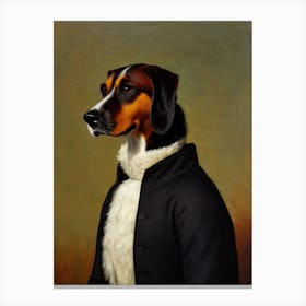 American Foxhound 2 Renaissance Portrait Oil Painting Canvas Print