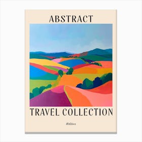 Abstract Travel Collection Poster Moldova 2 Canvas Print