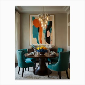 Modern Dining Room Canvas Print