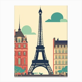 Paris Eiffel Tower 2 Canvas Print