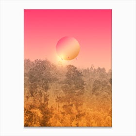 Big Sun In The Woods Canvas Print