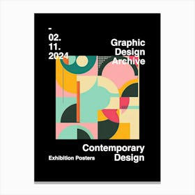 Graphic Design Archive Poster 28 Canvas Print