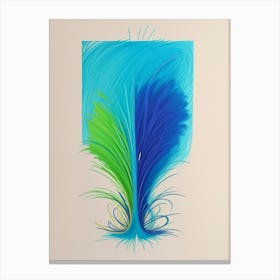 Peacock Feathers 1 Canvas Print