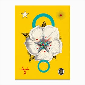 The Hypnotic Flower Tarot Card Canvas Print