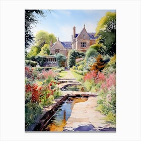 Hidcote Manor Garden Watercolour 2 Canvas Print