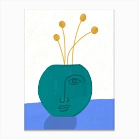 Face In A Vase Canvas Print