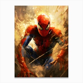 Spider Man Painting Canvas Print