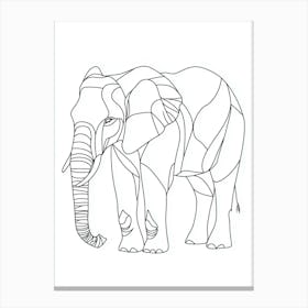 Abstract Elephant Canvas Print