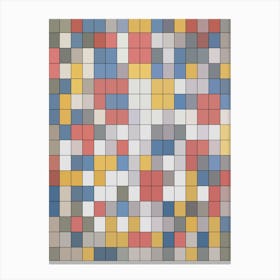 Mondrian Grids Canvas Print