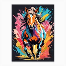 Colorful Horse Canvas Print