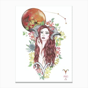 Aries Goddess Canvas Print