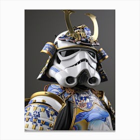 Stormtropper As A Vintagepunk Samurai 47 Canvas Print