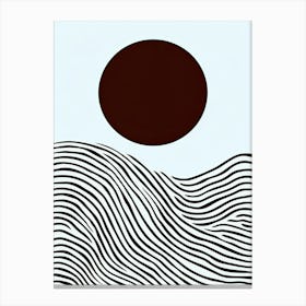 Bogotгў Minimal Flow Minimalist Bauhaus Canvas Print