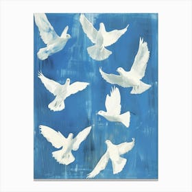 White Doves Canvas Print