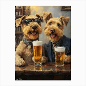 Sophisticated Terriers 6 Canvas Print